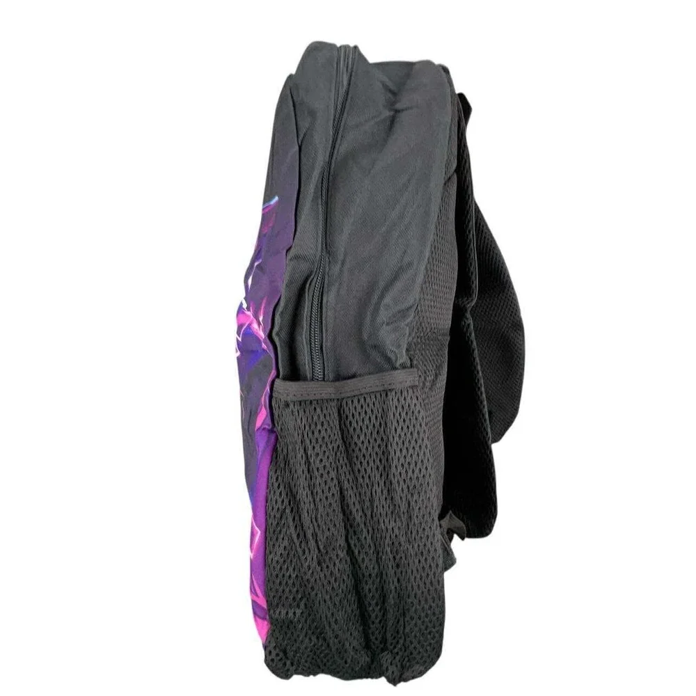 Fortnite Raven Backpack Black Purple Graphic School Travel‎ BRAND NEW